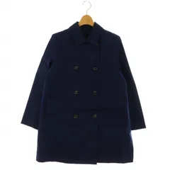 マッキントッシュフィロソフィー MACKINTOSH PHILOSOPHY ダブルブレストウールコート アウター トレンチ ライナー付き コットン 38 紺 ネイビー /NR ■OS