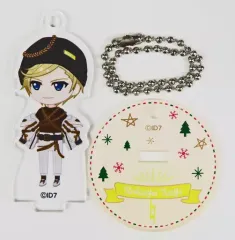 【中古】雑貨 六弥ナギ 「アイドリッシュセブン スタンド付きアクリルキーホルダーコレクション/PTT Xmas ぷちなな」