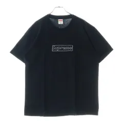 Supreme Kaws チョークロゴ Tシャツ シュプリーム カウズ 黒 M Supreme Kaws チョーク BOXロゴ 半袖Tシャツ S - メルカリ
