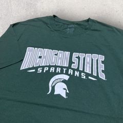 US古着 PROEDGE Michigan State Spartans ミシガンステート スパルタンズ アメフト フットボール Tシャツ XL グリーン