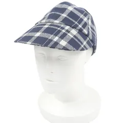 極美品□Christian Dior クリスチャンディオール 14CHE921I134 チェック柄 裏オブリーク 帽子 ベースボール キャップ ネイビー 57 イタリア製 正規品 レディース