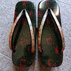 【希少】新品　未使用　津軽塗　下駄　男性用　将棋　王将 紳士津軽塗下駄の台 男性用| 下駄・草履の和装履物店 現代屋