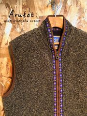 alf/アルフ USA製ボアベスト チロリアンテープ