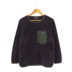 パタゴニア Patagonia 25895 ロスガトスクルー ボアフリース プルオーバー カットソー トレーナー M ダークパープル /ES ■OS