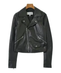 ロエベ　イエロー ショート　レザージャケット古着 LOEWE レザーライダースジャケット シープスキン 羊革 ブルゾン