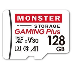 Monster Storage microsdカード マイクロSDカード microSDXC 128GB UHS-I U3 V30 A1 4K対応 R:95MB/s Gaming Plus Nintendo Switch対応 MS-GM0128MSD
