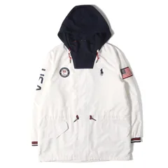 【新品】POLO Ralph Lauren ポロ ラルフローレン ジャケット 白 ホワイト サイズ:M | 2020東京オリンピック パラリンピック アメリカ代表 パレードユニフォーム マウンテンパーカー | 上着 ブルゾン スポーツ 【メンズ】