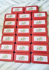 仕出し弁当箱　ピンク　20個セット（花柄　カトレア）