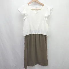 ◇ ⊇ プロポーションボディドレッシング ボタン装飾 - ミニ丈 ミニ丈ワンピース サイズ3 ホワイト系 レディース E  【1508060025050】