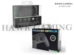 Switch/Switch Lite/OLD/PC/スマホ接続可能 PROコン mini ミニコントローラー ブラック 無線 ジャイロ プロコン 説明書付き