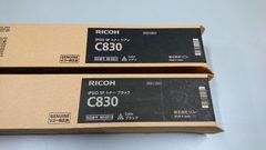 RICOH　純正トナー　C830　２色セット（ブラック１本　シアン１本）【兵庫より発送】