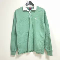 【213586】CANTERBURY カンタベリーオブニュージーランド  ラガーシャツ ラグビー　ポロシャツ　長袖　M メンズ  ・ 薄グリーンのサムネイル