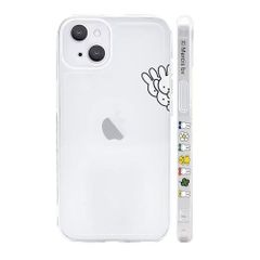 スマホケース かわいい ［透明 保護カバー 軽薄型 ワイヤレス充電対応 クリア レンズ保護 ケース ストラップホール付き］ 用 6.1インチ ケース iPhone15 アイフォン15 ミッフィー 対応