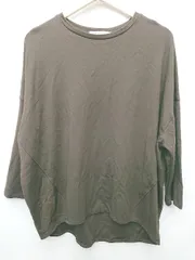 ◇ Θ AMERICAN HOLIC アメリカンホリック 長袖 Tシャツ カットソー サイズL ダークブラウン系 レディース P  【1409250032295】