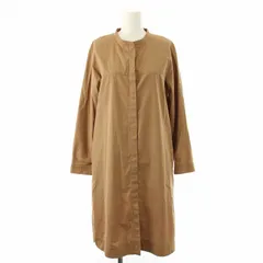 Sマックスマーラ 'S Max Mara ワンピース シャツワンピ ひざ丈 チュニック バンドカラー 長袖 40 茶 ブラウン /DK ■GY11 ■MTのサムネイル