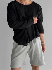メンズ Tシャツ 長袖 未使用 ロング インナー 透け感 即購入OK   夏 UVカット シースルー インナーシャツ カットソー トップス 長袖Tシャツ hyuxz02