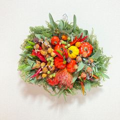 ボタニカル三ケ月リース アンティーク - メルカリ 