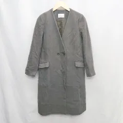 ◇ ⊆ fredy emue フレディエミュ ウール70% 長袖 ロングコート サイズS ブラウン系 レディース E  【1504210000441】のサムネイル