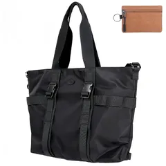 [Gulenvailo] トートバッグ 3WAY キャンバス a4収納 ショルダーバッグ 男女兼用 トート 肩掛けバッグ メンズトート 撥水 斜め掛けバッグ レディース 手さげカバン ァスナー付き 大容量 一泊 旅行バック 通学 Mサイズ 小銭入れ付属 0