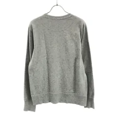 アディダス ロゴ刺繍 長袖 スウェット トレーナー M グレー adidas メンズ 古着 【240305】