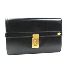 ダンヒル セカンドバッグ クラッチバッグ ダイヤルロック式 レザー ブラック