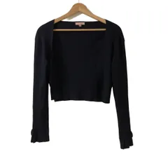 TOCCA - TOCCA 未使用 リボンボタン シルクアンゴラ クルーネック サイズXS カーディガン ブラック レディース トッカ【中古】5-0107T♪ TOCCA - TOCCA 未使用 リボンボタン シルクアンゴラ クルー