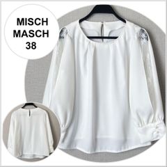 A0365【新品未使用】MISCH MASCH 袖レースシースルーブラウス