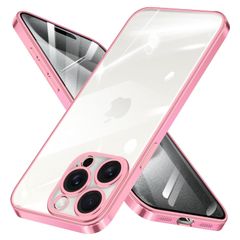 【特価セール】Max Pro 用 ケース クリア アイフォン 15 15 pro max カバー スマホケース 透明 iPhone TPU 薄型 【カメラレンズ保護付き】ストラップホール付き 携帯ケース ローズゴールド