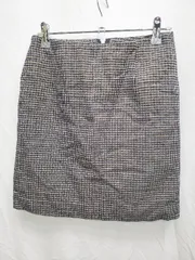 ◇ ⊇ BEAUTY & YOUTH ビューティアンドユース ミニ丈 タイト スカート サイズS ブラック マルチ レディース P  【1409090039867】