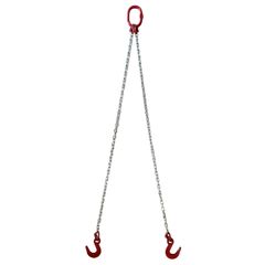 新品 HELIX チェーンスリング 2本吊り 2000kg 2m スリングチェーン 2ton スリングフック チェーンフック Vフック