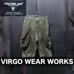 VIRGO クロップド カーゴパンツ ムササビパンツ 2/約82cm 7分丈 サルエル ドレープ ヴァルゴ ミリタリー テック系 ハーフパンツ VWW