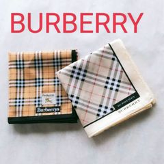 BURBERRYバーバリー・チェック柄ハンカチ6枚セット メンズ 紳士用 新品未使用 ✨BURBERRY バーバリー チェック柄メンズハンカチ