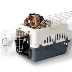 新着商品 ペットキャリーバッグDX50 グレー 猫用・小型犬用・小動物用にも（ねこ・猫・ネコ・いぬ・犬・イヌ）