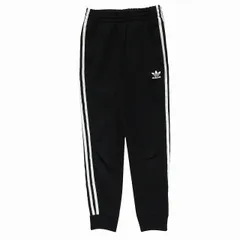 アディダスオリジナルス adidas originals ”SST TRACK PANTS” トラックパンツ ジャージ ジョガー ロゴ ライン スポーツウェア CW1275 サイズXS 黒 ブラック メンズ
