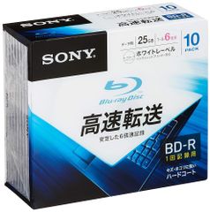 ソニー データ用ブルーレイディスク 10BNR1DCPS6(BD-R 1層:6倍速 10枚パック)のサムネイル
