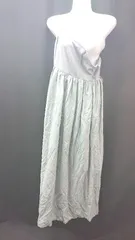 ◇ Kastane カジュアル シンプル キャミソール シフォン ロング丈 ワンピース サイズＬ ライトブルー レディース E  【1308160036976】