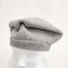 マチュアーハ ベレー 美品 ライトグレー mature ha. ベレー帽 top gather big - タチバナストア