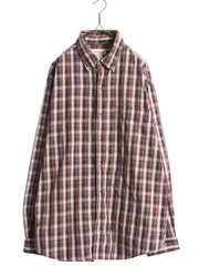 【お得なクーポン配布中!】 US企画 カーハート チェック ボタンダウン シャツ メンズ XL / 古着 Carhartt ワーク コットン 長袖シャツ 廃盤 ポケット付き 大きいサイズ