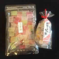 おはじきのうた 1袋　京友禅キャンディ 1袋　大文字飴本舗   　京のうすあめ