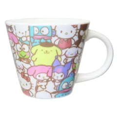 サンリオキャラクターズ マグカップ 陶磁器製マグカップ みんなでぎゅうぎゅう サンリオ ティーズファクトリー プレゼント キャラクター グッズ 