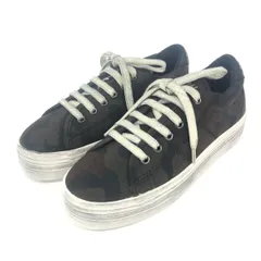 美品 NO NAME ノーネーム 表記サイズ:36  スニーカー  ブラウン カモフラージュ キャンバス レディース　240001119085