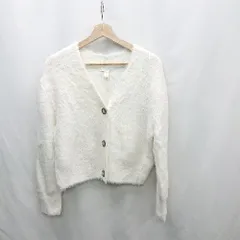 ◇ ⊇ H&M エイチアンドエム 長袖 カーディガン サイズS ホワイト系 レディース E  【1502030018622】