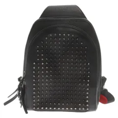 CHRISTIAN LOUBOUTIN (クリスチャンルブタン) Loubifunk bag ルビファンク スパイクスタッズ レザースリング ワンショルダーバッグ バケットバッグ ブラックのサムネイル