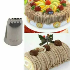 絞り 口金　デコレーション　ケーキ　モンブラン