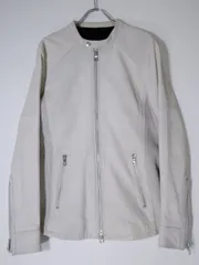 NO ID.ノーアイディ Lambラムレザーバフィングシングルライダースジャケット【1】【MJKA77708】