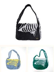 KAPITAL STONE  skeleton printed BONE BAG　三色