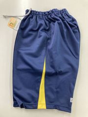スクールユニ　ハーフパンツ　紺切替えイエロー
