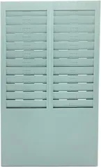 start.side スタートサイド タイムカードラック タイムレコーダー タイムカード収納BOX 24人用(水色スカイブルー)