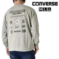 CONVERSE スウェット《16ベージュ》新品 未使用 コンバース メンズ 裏毛 クルーネック アメカジ バックプリント【D6M】【ゆうパケット】ファッション メンズ M L LL 秋