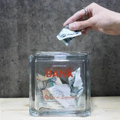 ガラス ブロック バンク (スクエア) DULTON ダルトン [H20-0192SQ］